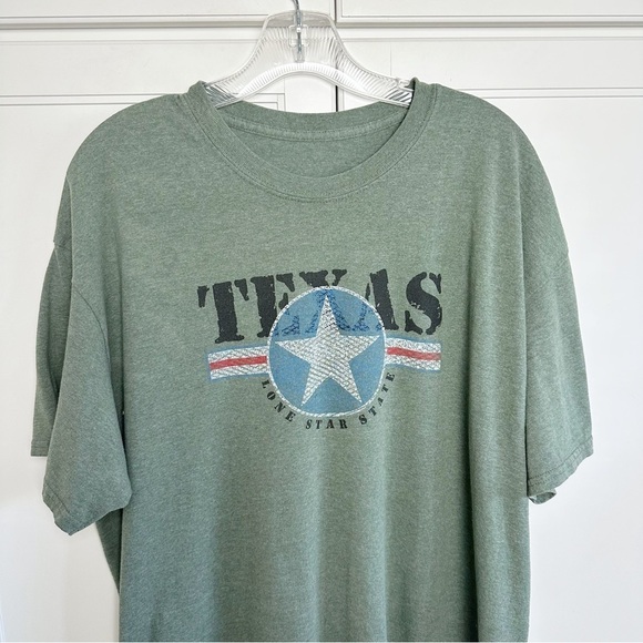 Texas Lone Star State Green Tee Short Sleeve XL - Picture 4 of 7